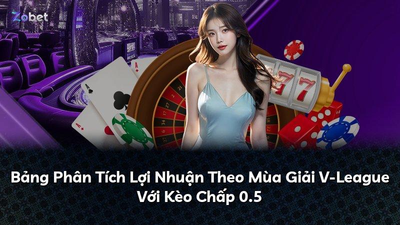 Bảng Phân Tích Lợi Nhuận Theo Mùa Giải V-League Với Kèo Chấp 0.5