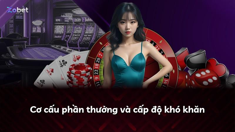 Cơ cấu phần thưởng và cấp độ khó khăn