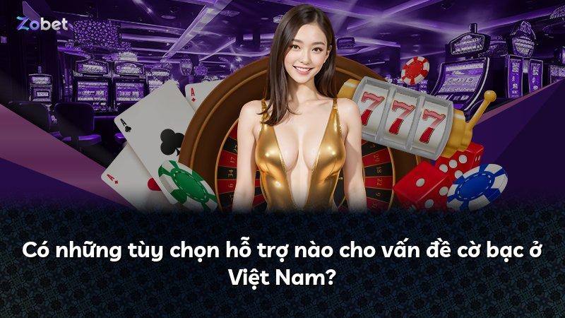 Có những tùy chọn hỗ trợ nào cho vấn đề cờ bạc ở Việt Nam?