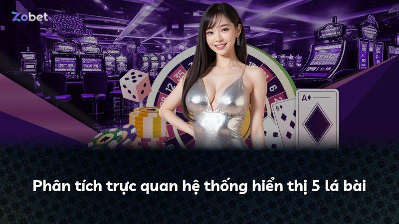 Phân tích trực quan hệ thống hiển thị 5 lá bài